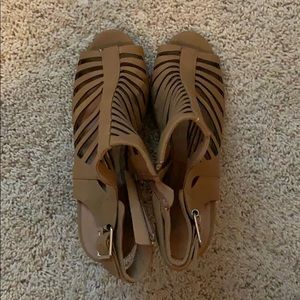 Light brown wedges/ heels